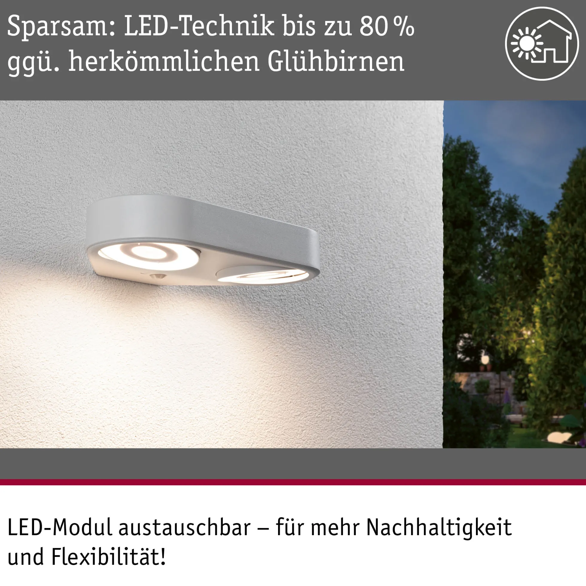 LED Außenwandleuchte - Silma