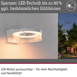 LED Außenwandleuchte Smart Home Zigbee 3.0 - Capera Dämmerungsgesteuerter Bewegungsmelder (IR) insektenfreundlich