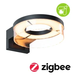 LED Außenwandleuchte Smart Home Zigbee 3.0 - Capera Dämmerungsgesteuerter Bewegungsmelder (IR) insektenfreundlich