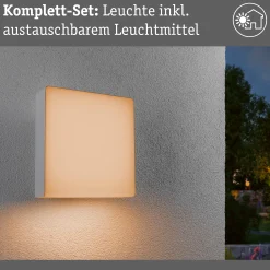 LED Außenwandleuchte Smart Home Zigbee 3.0 - Azalena Dämmerungsgesteuerter Bewegungsmelder (HF) insektenfreundlich