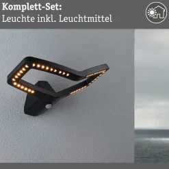 LED Außenwandleuchte Smart Home Zigbee 3.0 - Alara Dämmerungsgesteuerter Bewegungsmelder (IR)