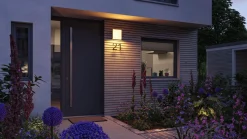 LED Außenwandleuchte Smart Home Zigbee 3.0 - Azalena Dämmerungsgesteuerter Bewegungsmelder (HF) insektenfreundlich