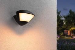 LED Außenwandleuchte Smart Home Zigbee 3.0 - Skyla Dämmerungsgesteuerter Bewegungsmelder (IR) insektenfreundlich
