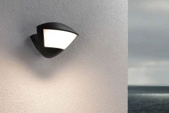 LED Außenwandleuchte Smart Home Zigbee 3.0 - Skyla Dämmerungsgesteuerter Bewegungsmelder (IR) insektenfreundlich