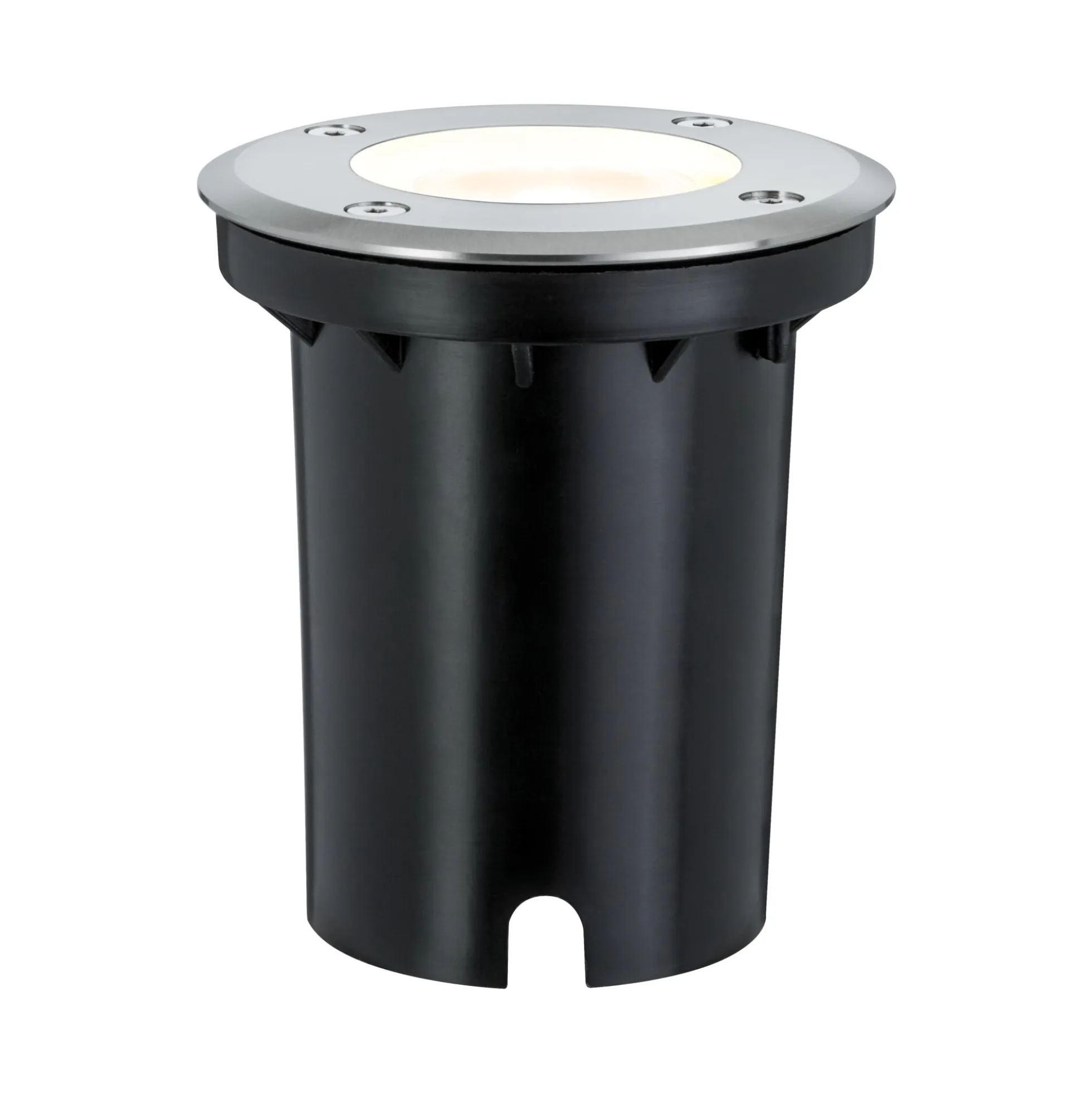 LED Bodeneinbauleuchte - LED Bodeneinbauleuchte IP67 rund 108mm 3000K 3,5W 230lm 230V Edelstahl Metall