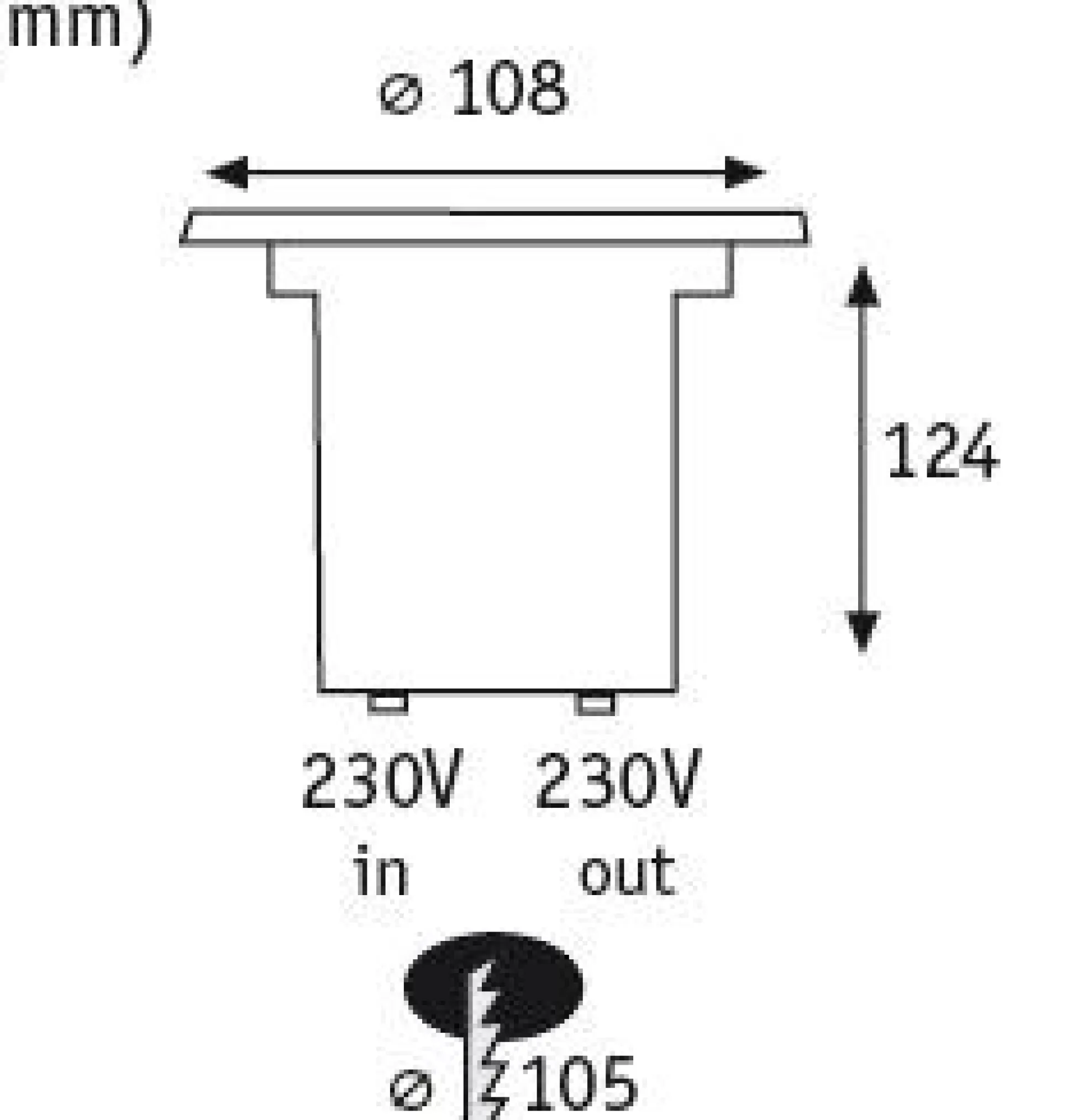 LED Bodeneinbauleuchte - LED Bodeneinbauleuchte IP67 rund 108mm 3000K 3,5W 230lm 230V Edelstahl Metall
