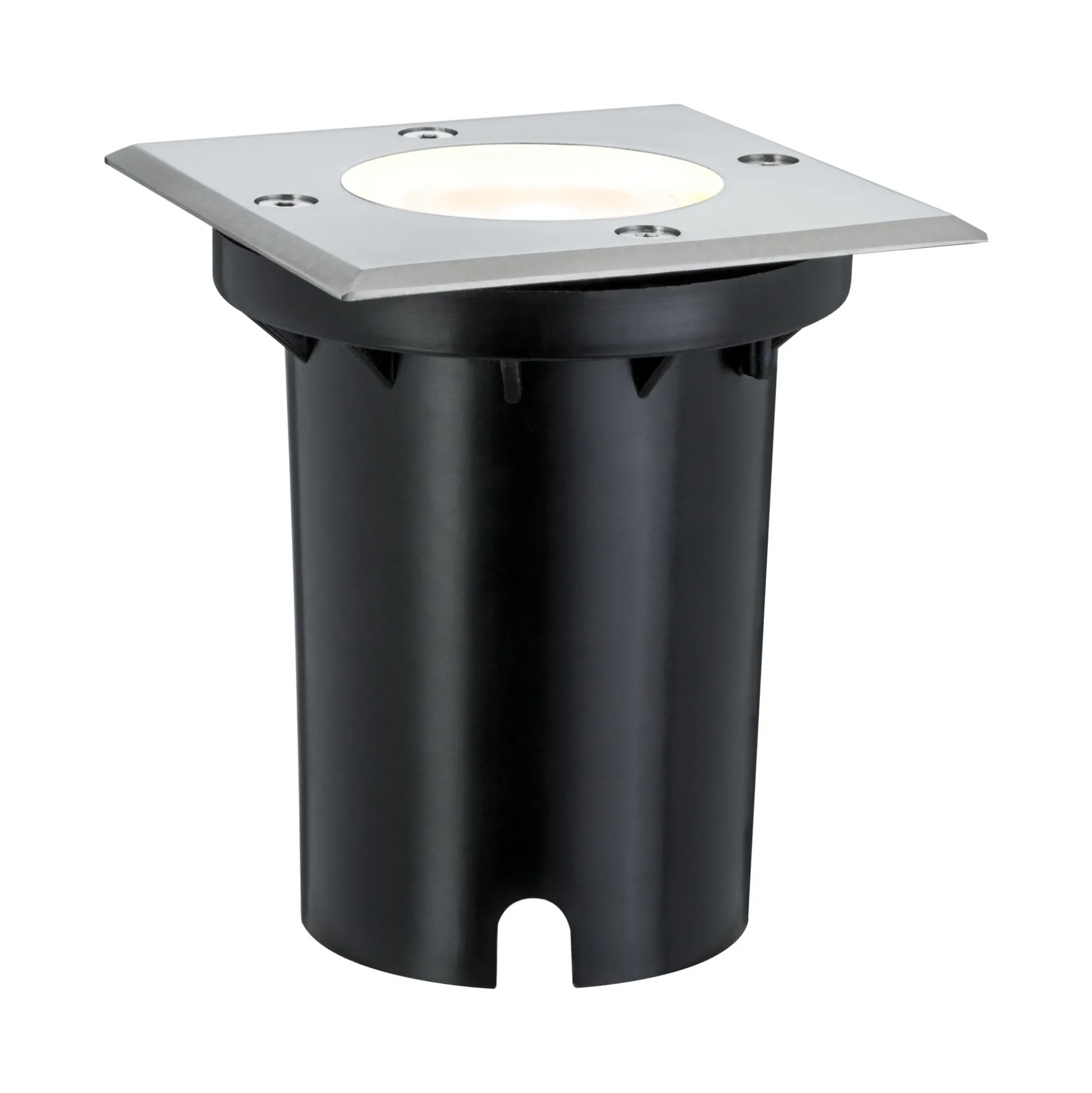 LED Bodeneinbauleuchte - LED Bodeneinbauleuchte IP67 eckig 108x124mm 3000K 3,5W 230lm 230V Edelstahl Metall