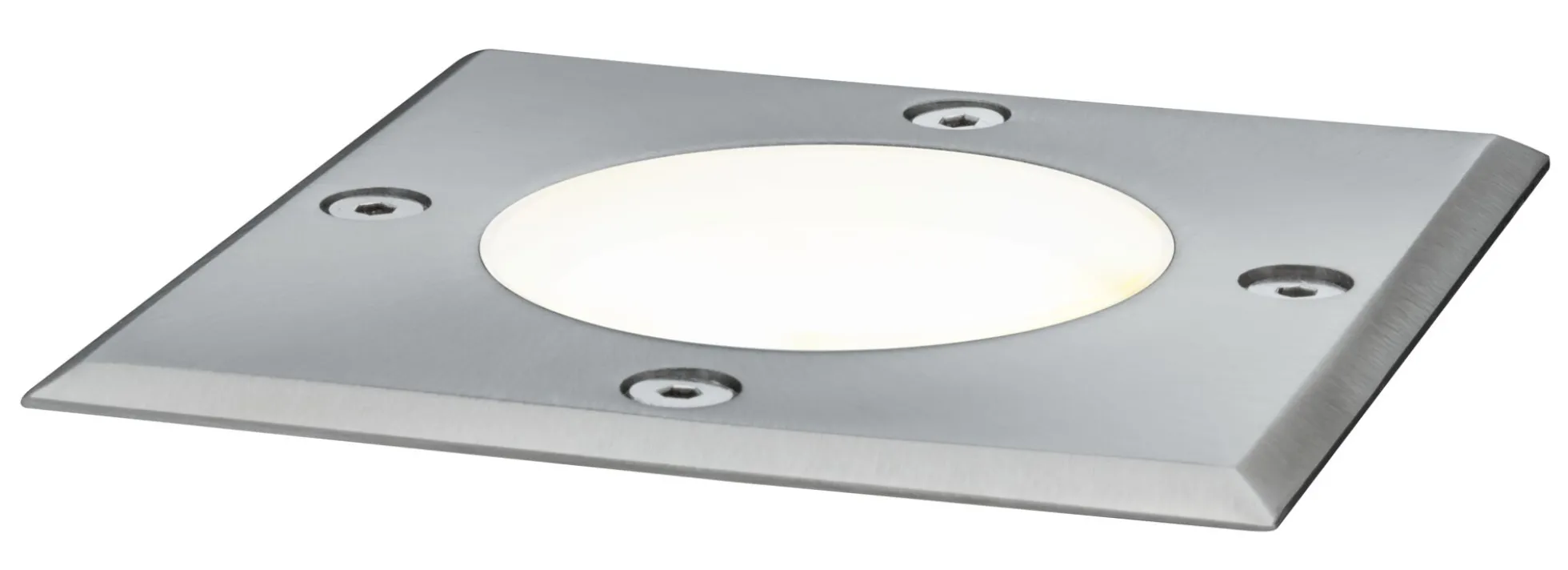 LED Bodeneinbauleuchte - LED Bodeneinbauleuchte IP67 eckig 108x124mm 3000K 3,5W 230lm 230V Edelstahl Metall