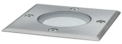 LED Bodeneinbauleuchte - LED Bodeneinbauleuchte IP67 eckig 108x124mm 3000K 3,5W 230lm 230V Edelstahl Metall