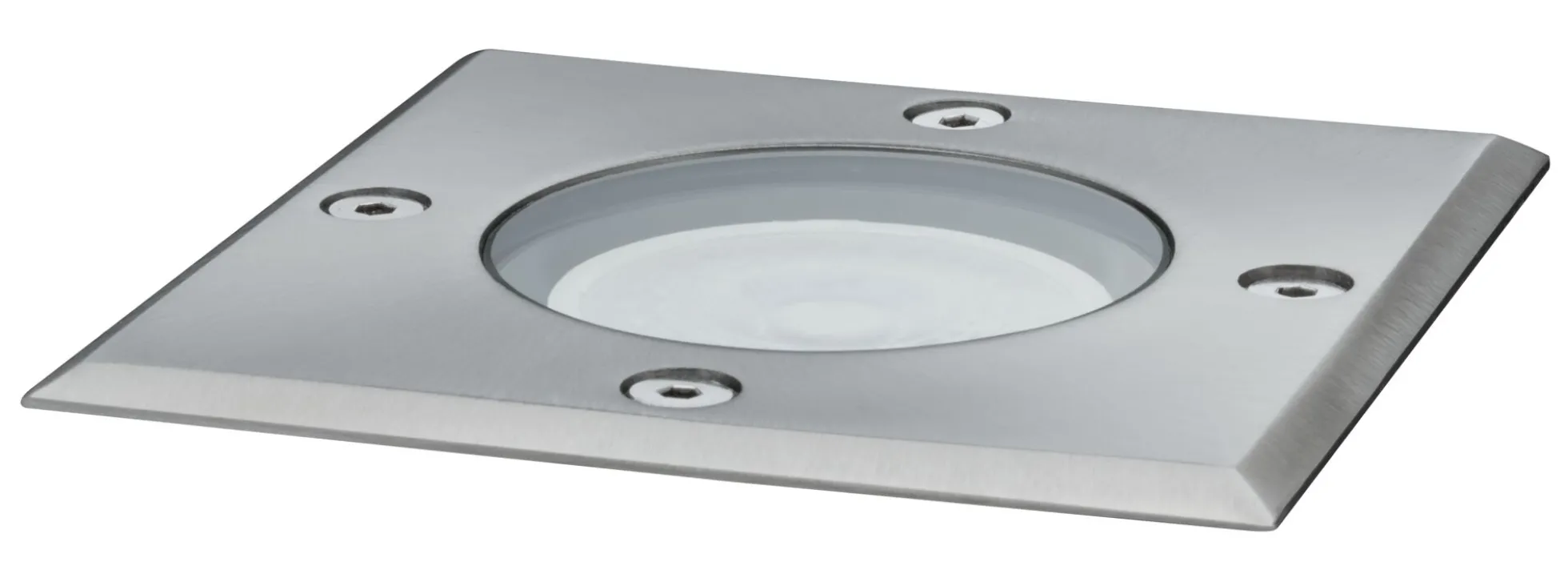 LED Bodeneinbauleuchte - LED Bodeneinbauleuchte IP67 eckig 108x124mm 3000K 3,5W 230lm 230V Edelstahl Metall
