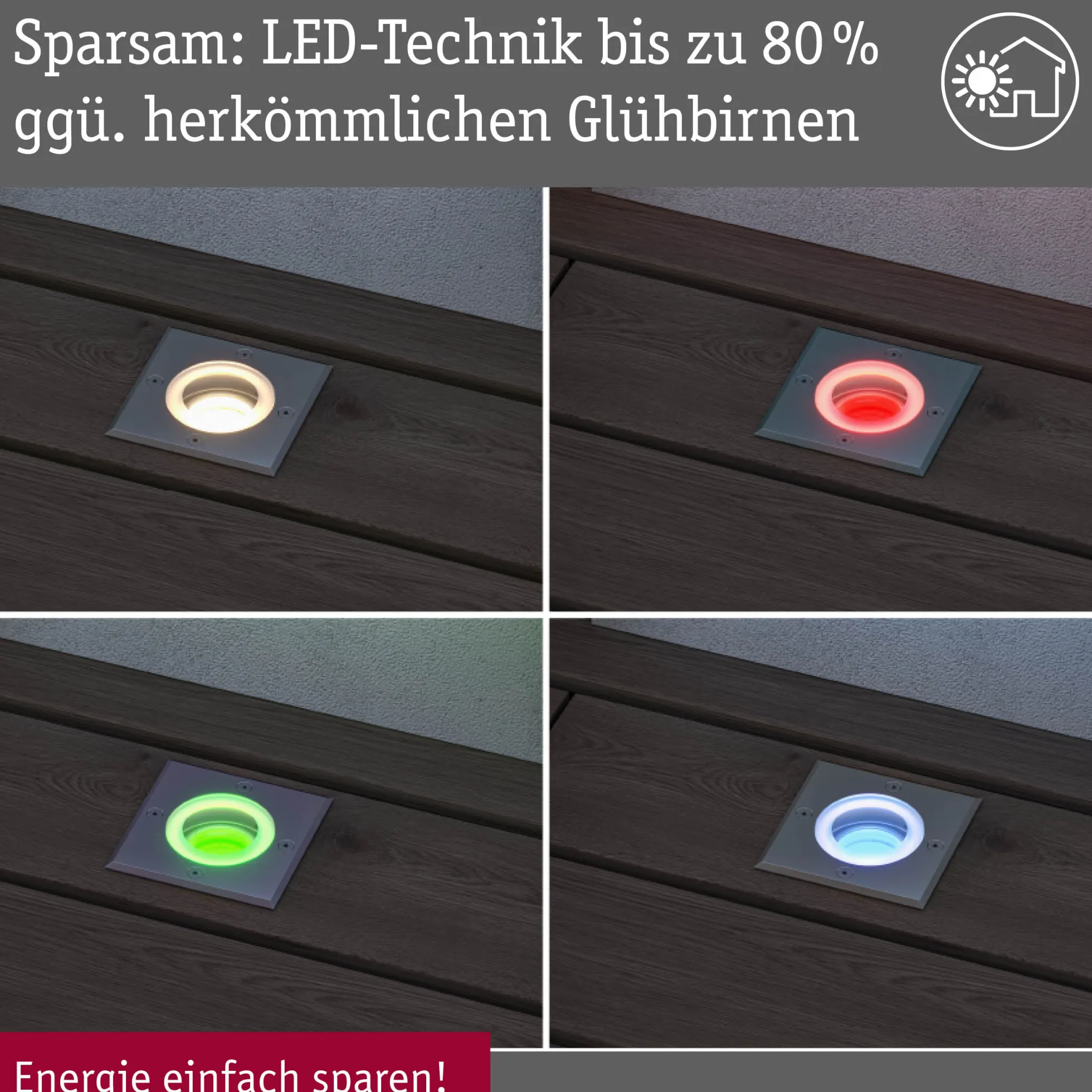LED Bodeneinbauleuchte Smart Home Zigbee 3.0 - Floor