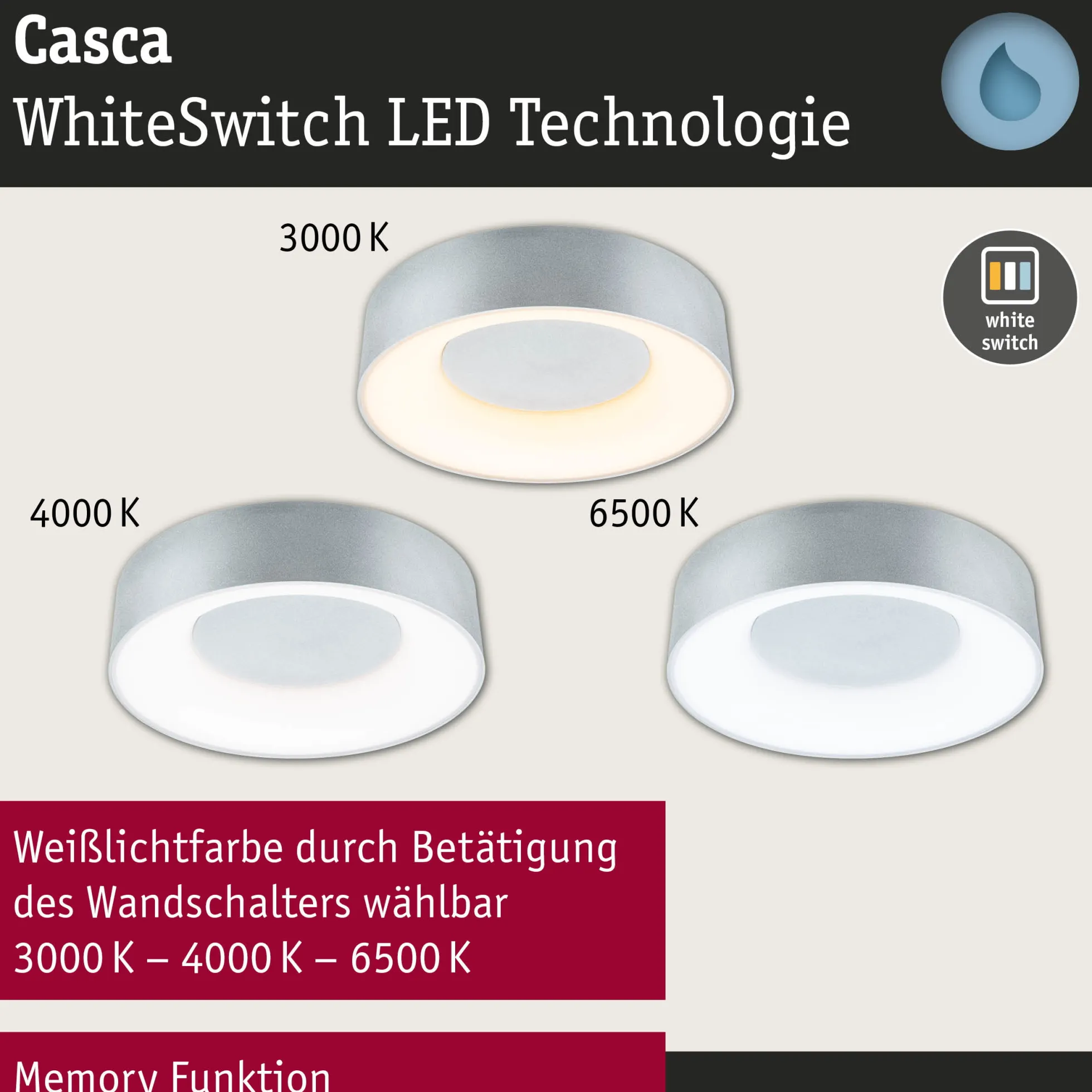 LED Deckenleuchte - Casca
