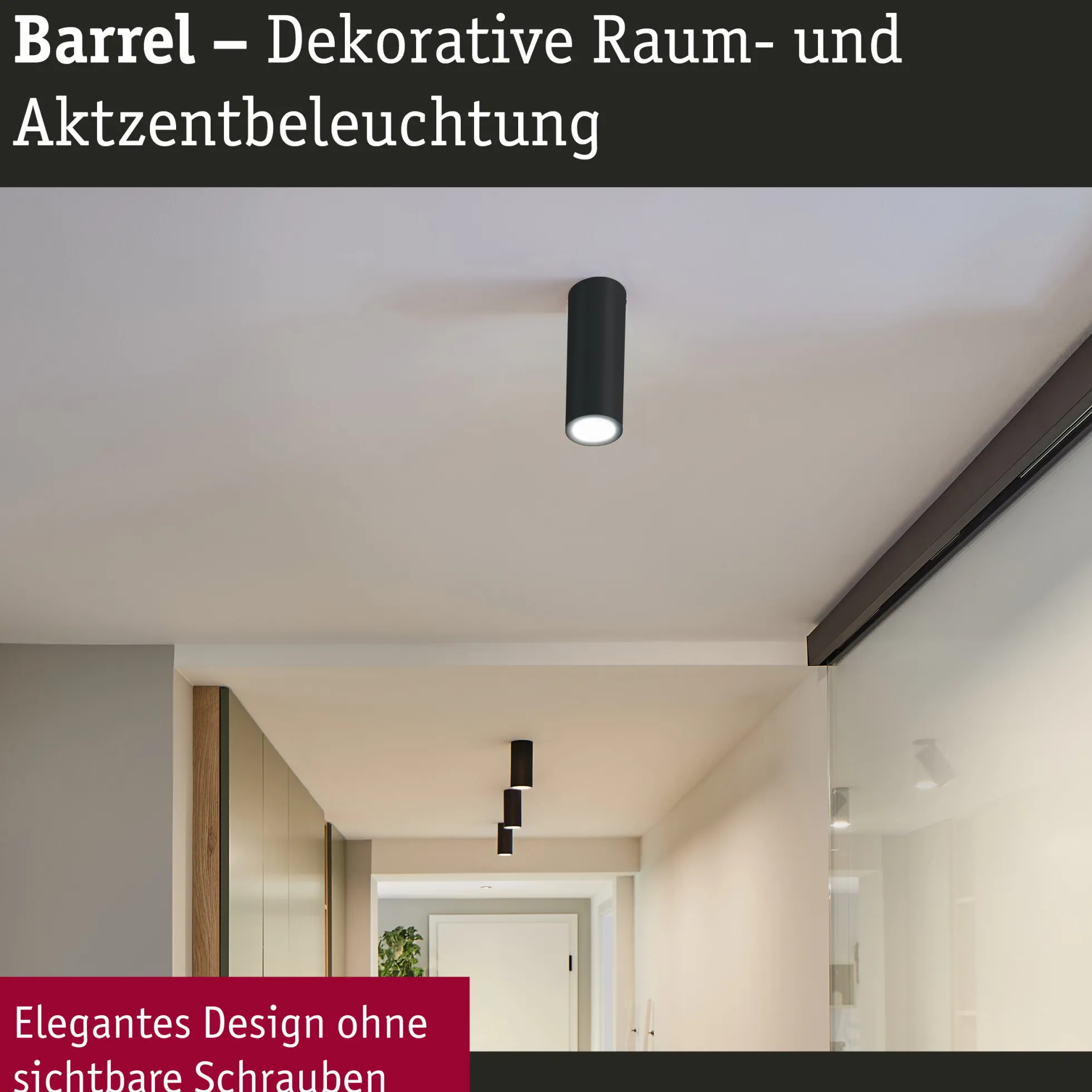 LED Deckenleuchte 3-Step-Dim - Barrel