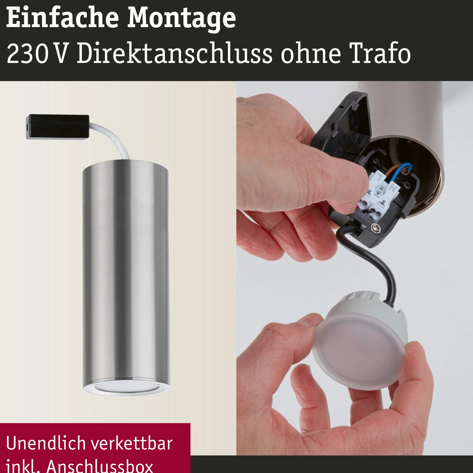 LED Deckenleuchte 3-Step-Dim - Barrel