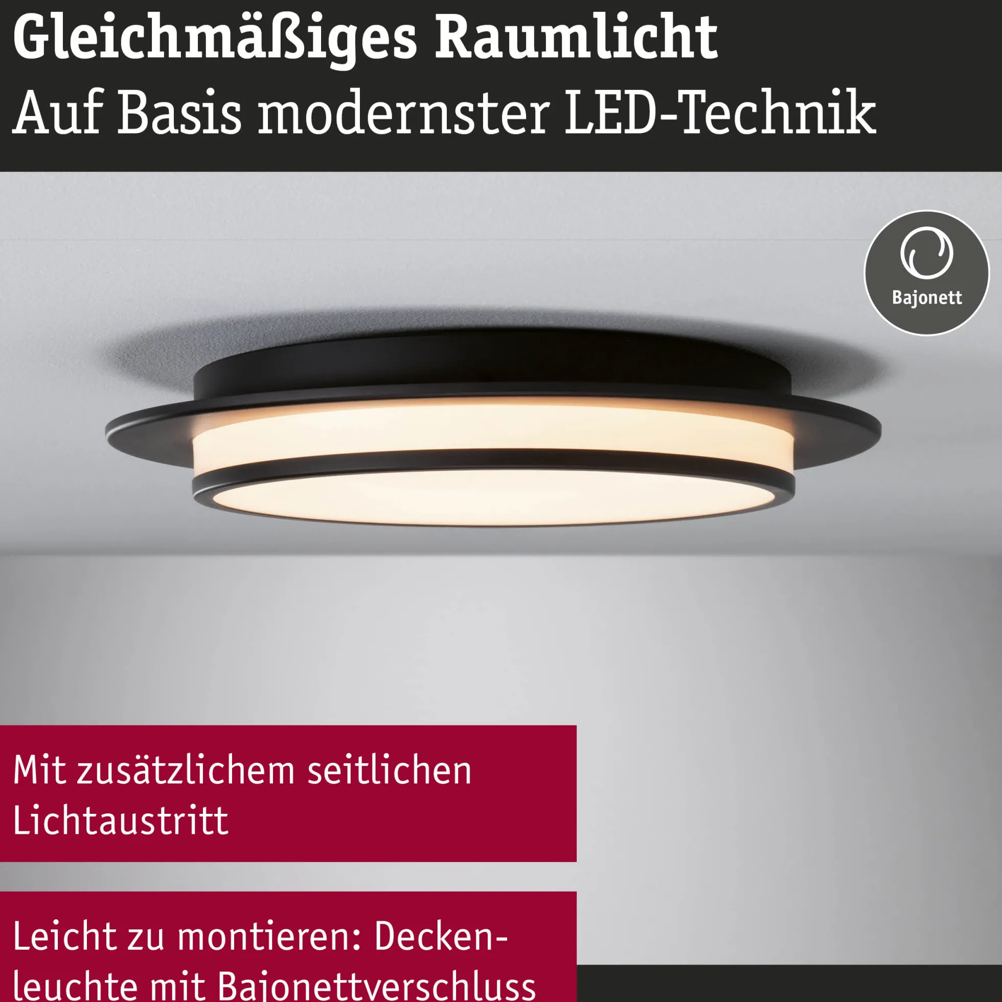 LED Deckenleuchte 3-Step-Dim - Egron