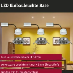 LED Einbauleuchte - Base Basisset schwenkbar