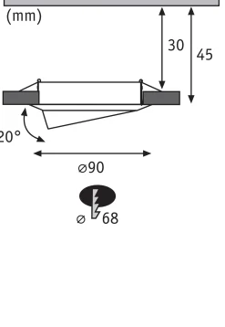 LED Einbauleuchte - Base Basisset schwenkbar