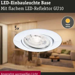 LED Einbauleuchte - Base GU10 Flat schwenkbar