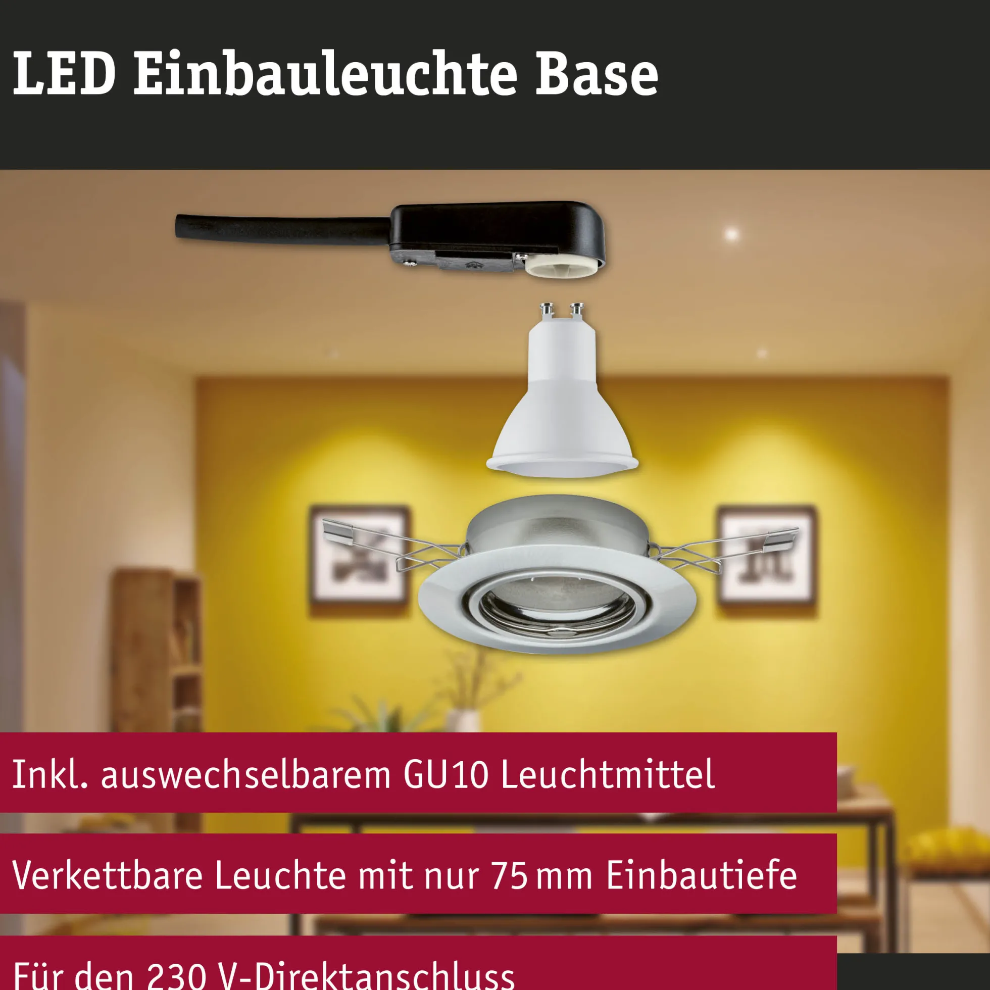 LED Einbauleuchte - Base Einzelleuchte schwenkbar