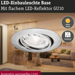 LED Einbauleuchte - Base GU10 Flat schwenkbar