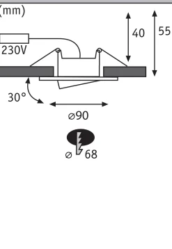 LED Einbauleuchte - Calla 10er-Set