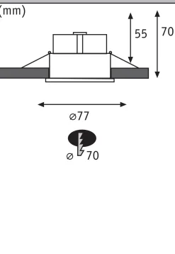 LED Einbauleuchte - Cymbal Einzelleuchte