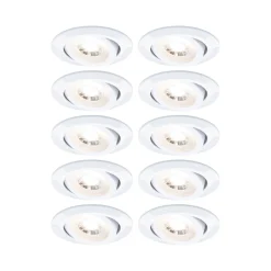 LED Einbauleuchte - 10er-Set schwenkbar