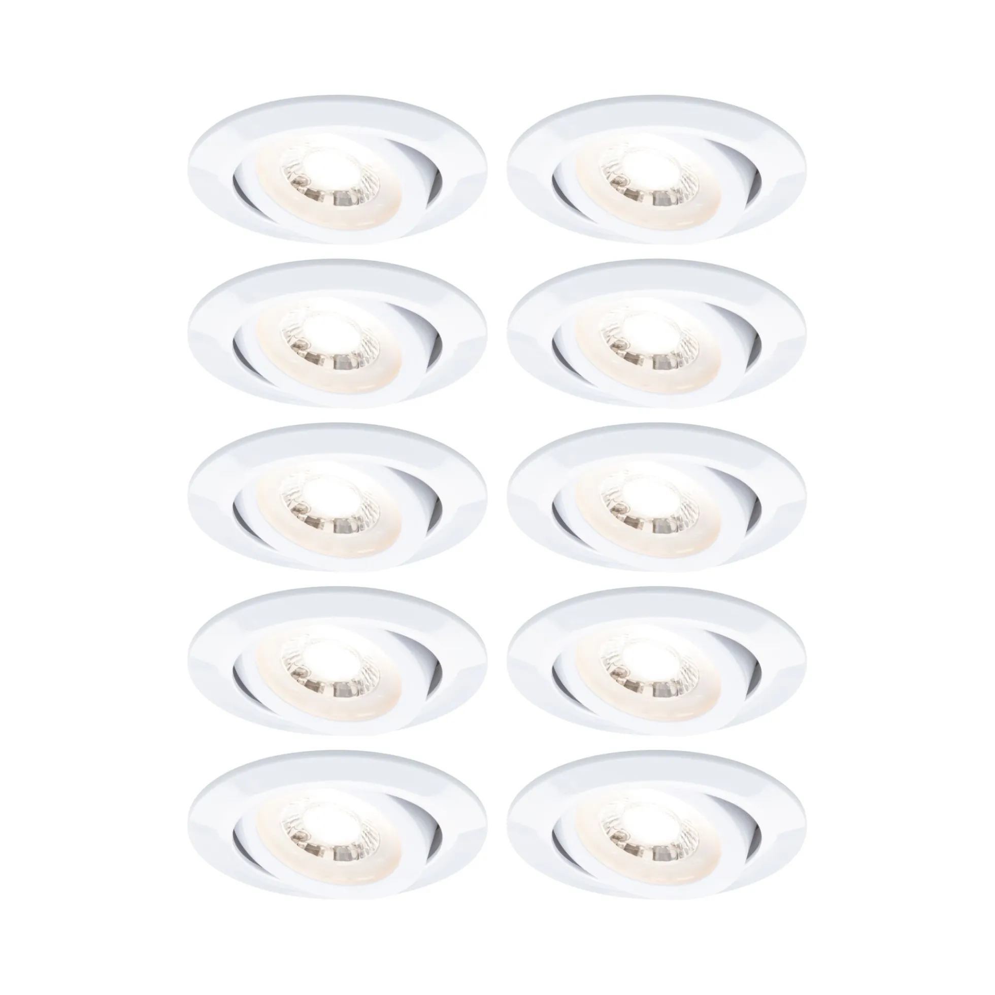 LED Einbauleuchte - 10er-Set schwenkbar
