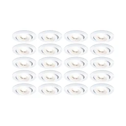 LED Einbauleuchte - 20er-Set schwenkbar
