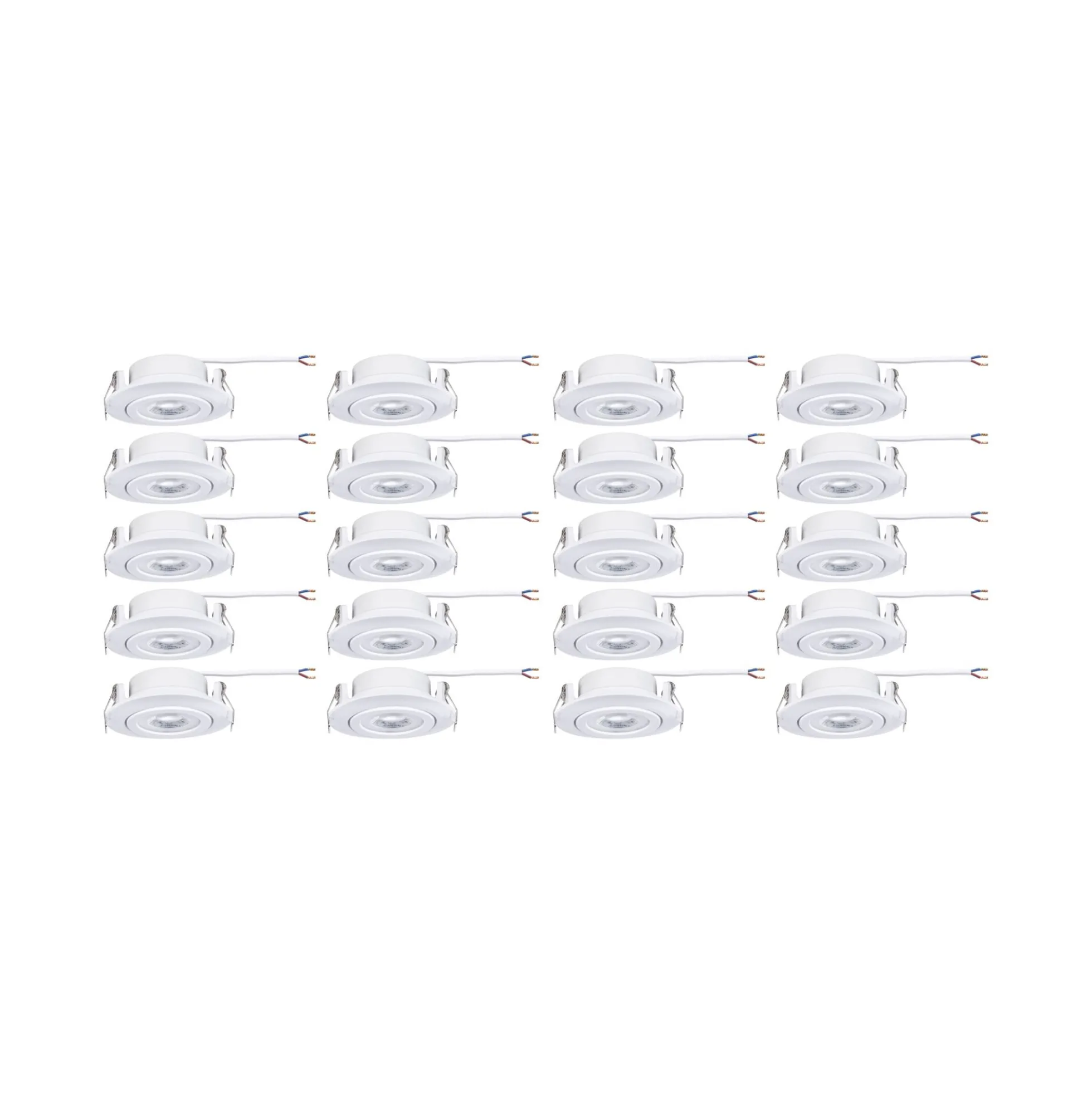 LED Einbauleuchte - 20er-Set schwenkbar
