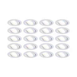 LED Einbauleuchte - FixedLED 20er-Set schwenkbar