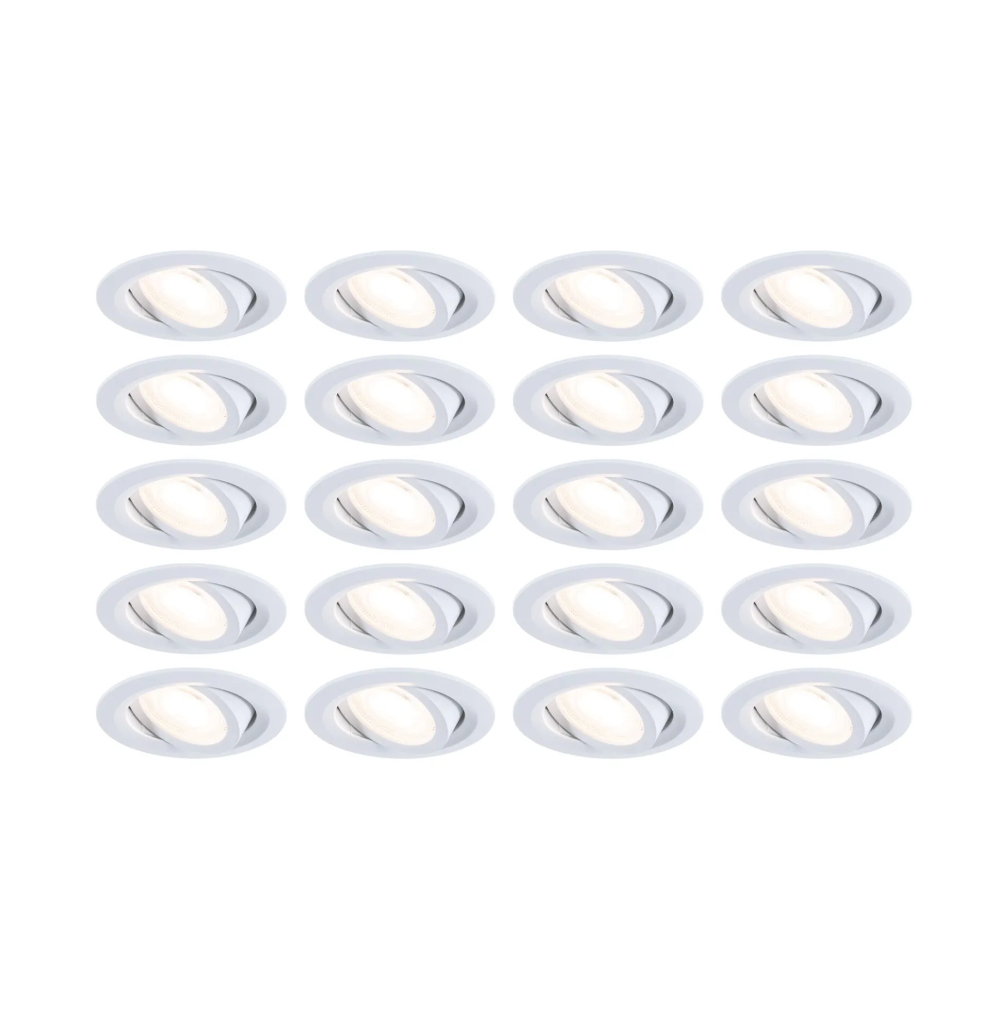 LED Einbauleuchte - FixedLED 20er-Set schwenkbar