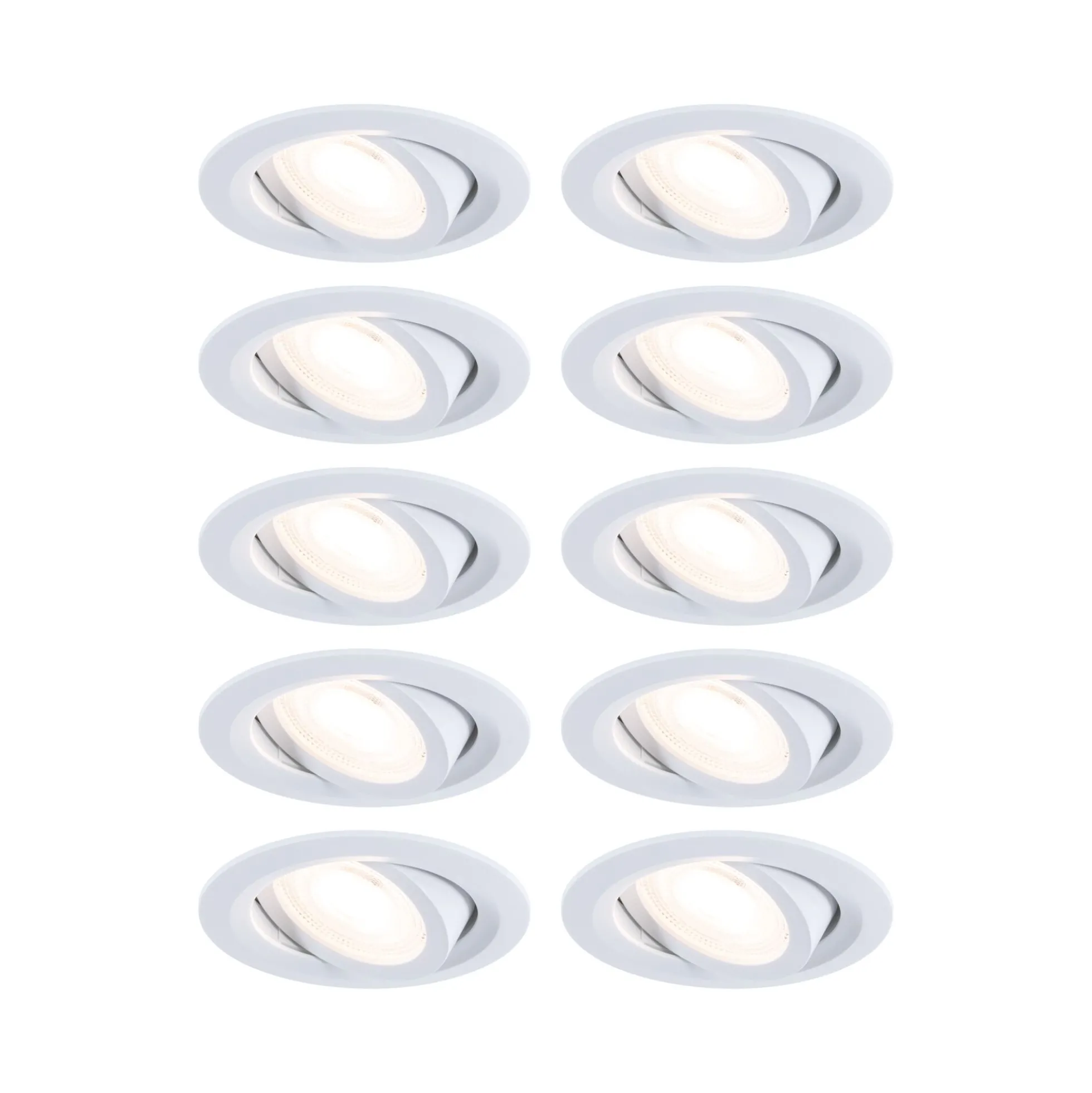 LED Einbauleuchte - FixedLED 10er-Set schwenkbar