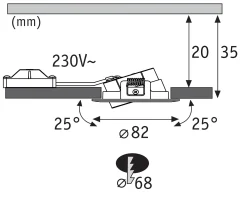 LED Einbauleuchte - FixedLED 10er-Set schwenkbar