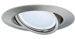 LED Einbauleuchte - LED Einbauleuchte rund 90mm 20° GU10 3x4,5W 3x340lm 230V 2700K Eisen gebürstet