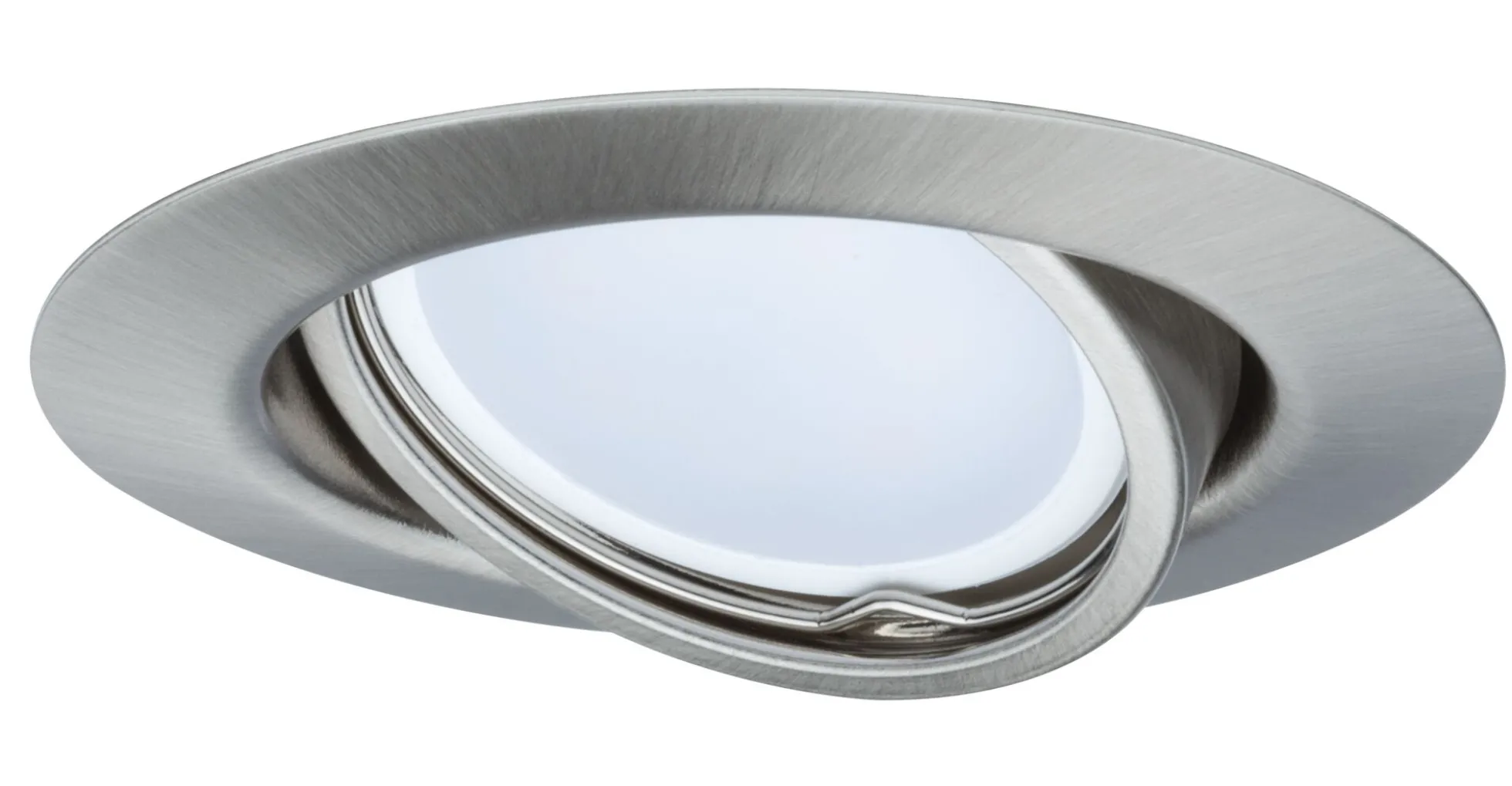 LED Einbauleuchte - LED Einbauleuchte rund 90mm 20° GU10 3x4,5W 3x340lm 230V 2700K Eisen gebürstet