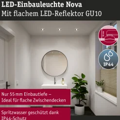 LED Einbauleuchte - Nova GU10 Flat starr