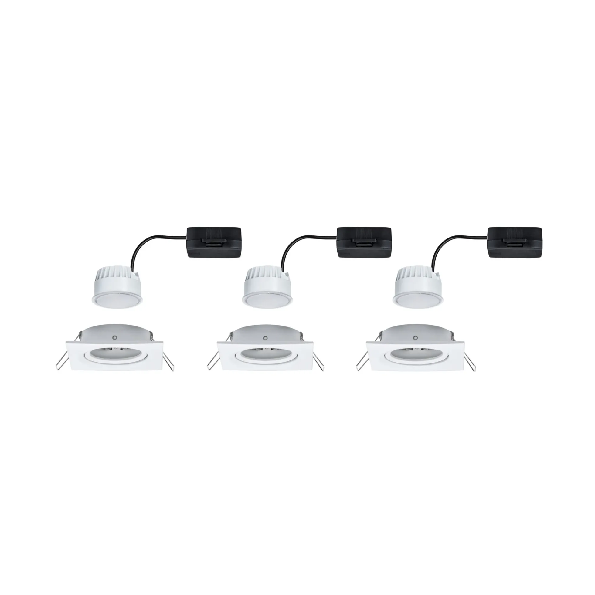 LED Einbauleuchte - Nova 3er-Set schwenkbar