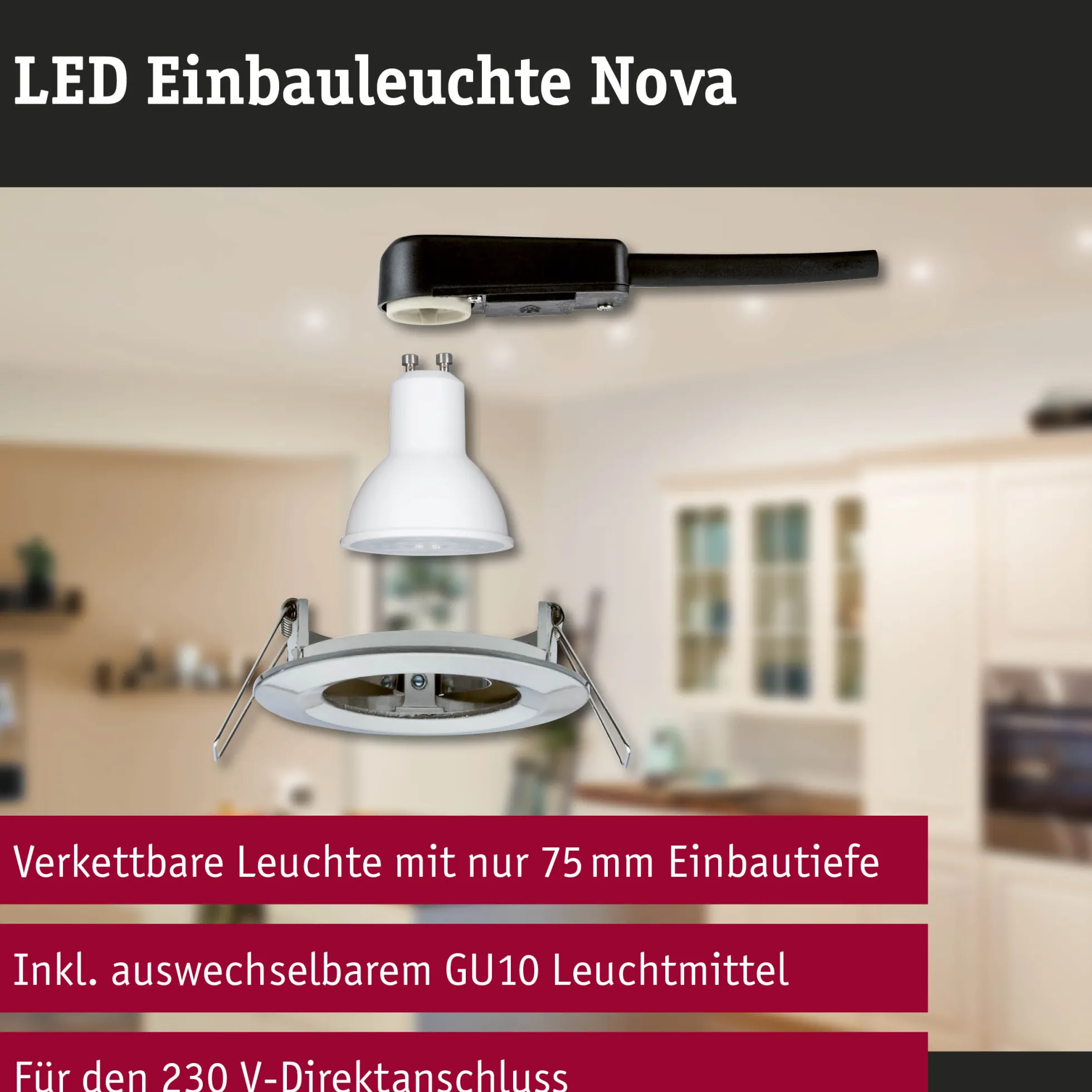 LED Einbauleuchte - Nova starr