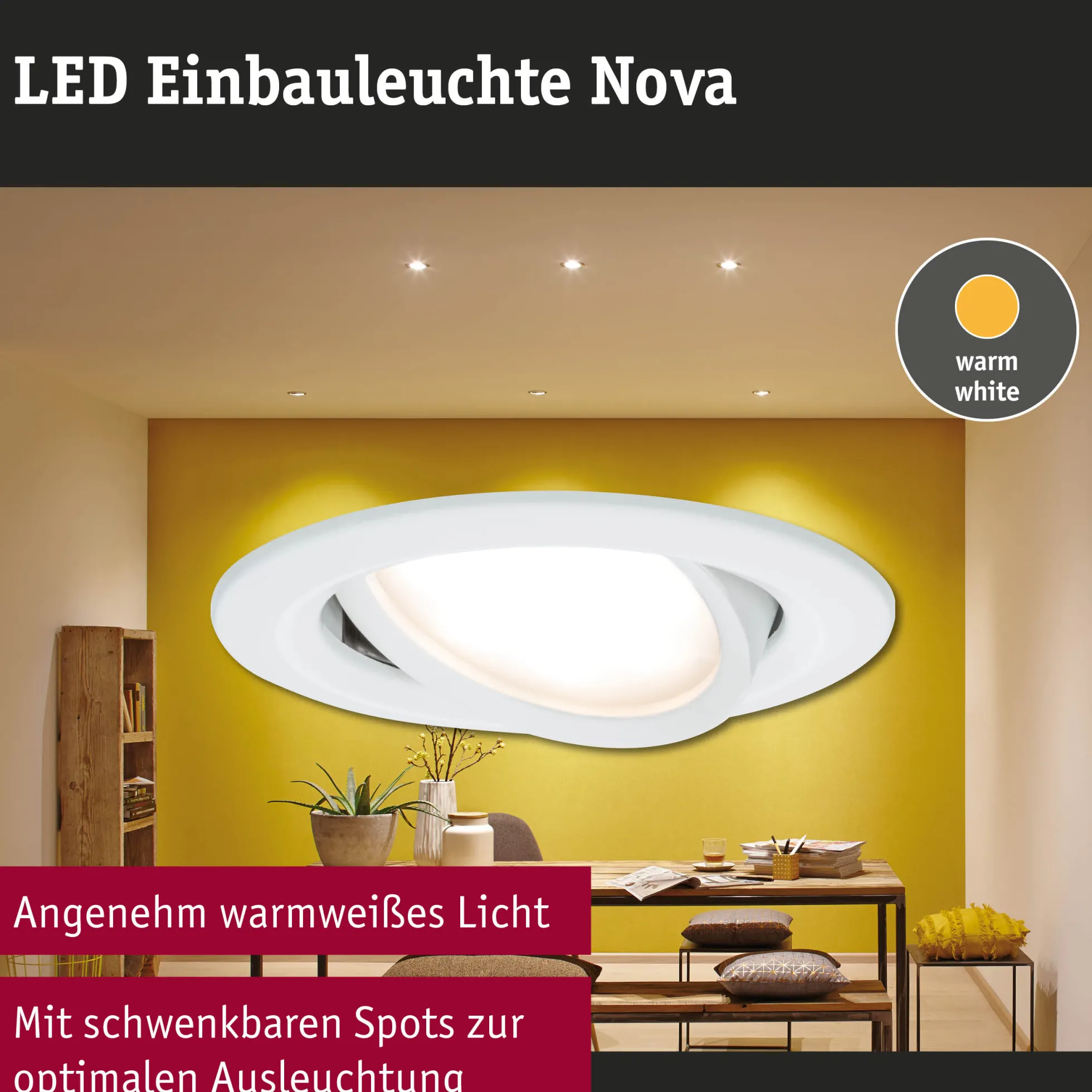 LED Einbauleuchte - Nova Einzelleuchte schwenkbar