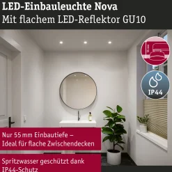 LED Einbauleuchte - Nova GU10 Flat starr