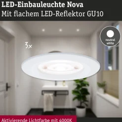 LED Einbauleuchte - Nova GU10 Flat starr