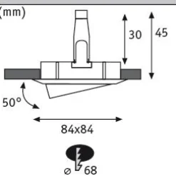 LED Einbauleuchte - Nova 3er-Set schwenkbar
