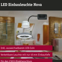LED Einbauleuchte - Nova Einzelleuchte starr