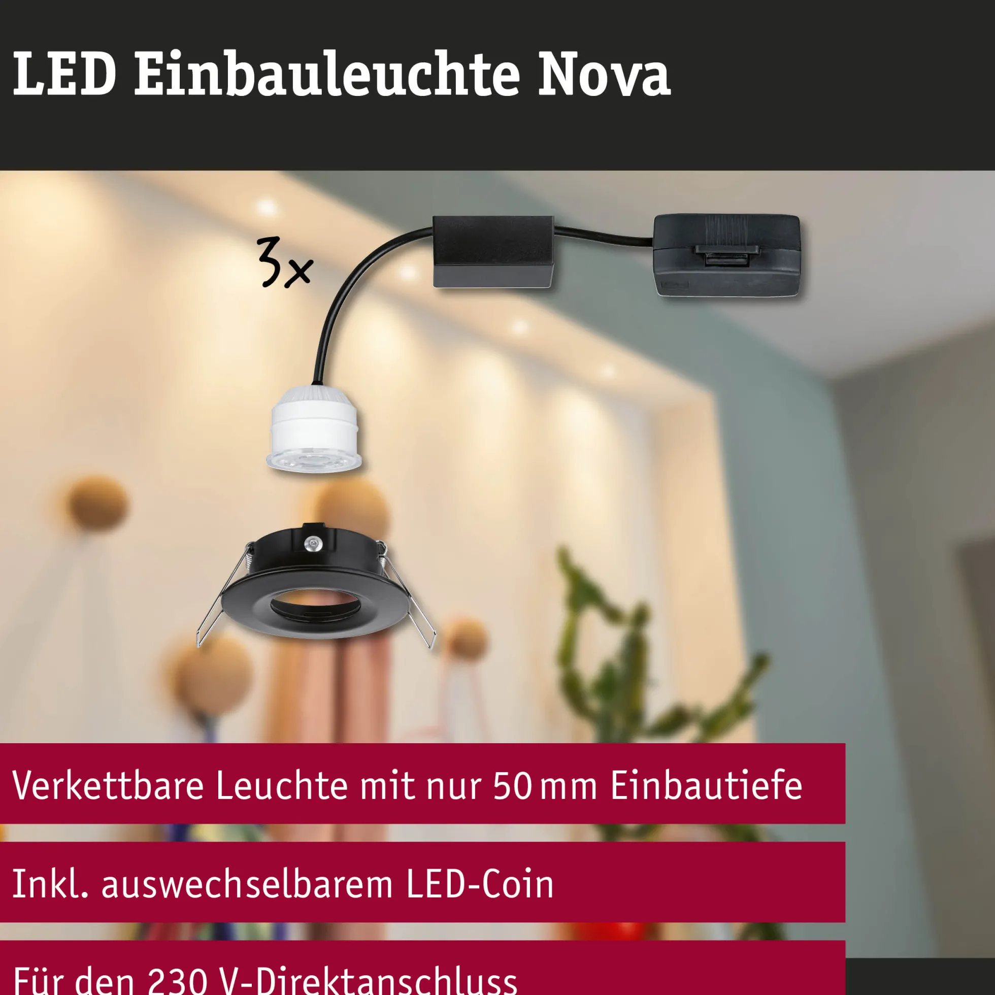 LED Einbauleuchte - Nova Mini Basisset starr