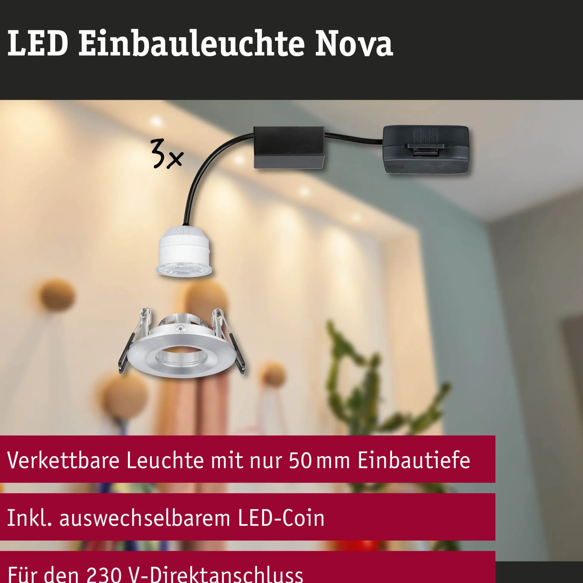 LED Einbauleuchte - Nova Mini Basisset starr