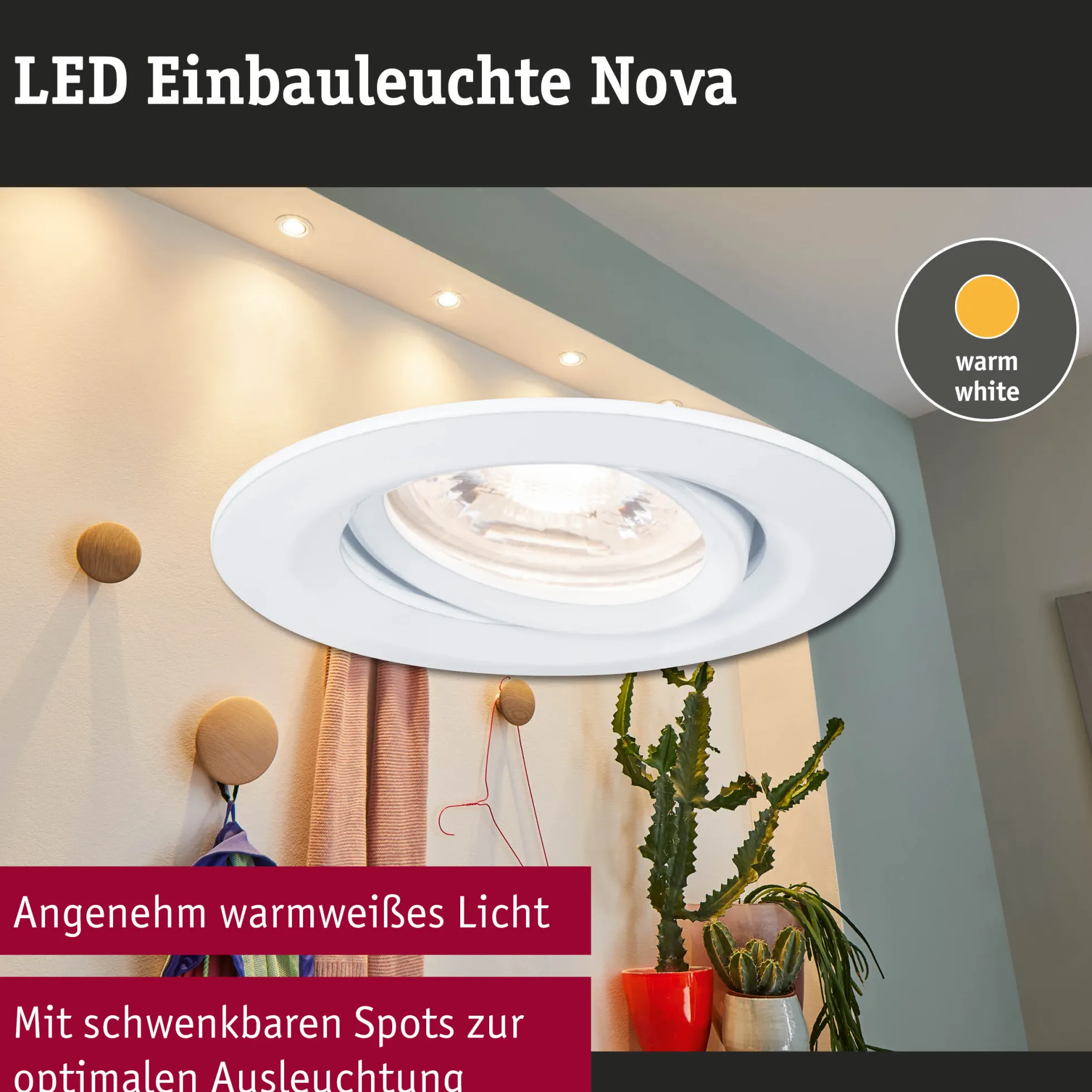 LED Einbauleuchte - Nova Mini Einzelleuchte schwenkbar