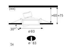 LED Einbauleuchte - Nova Plus GU10 Flat