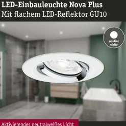 LED Einbauleuchte - Nova Plus GU10 Flat