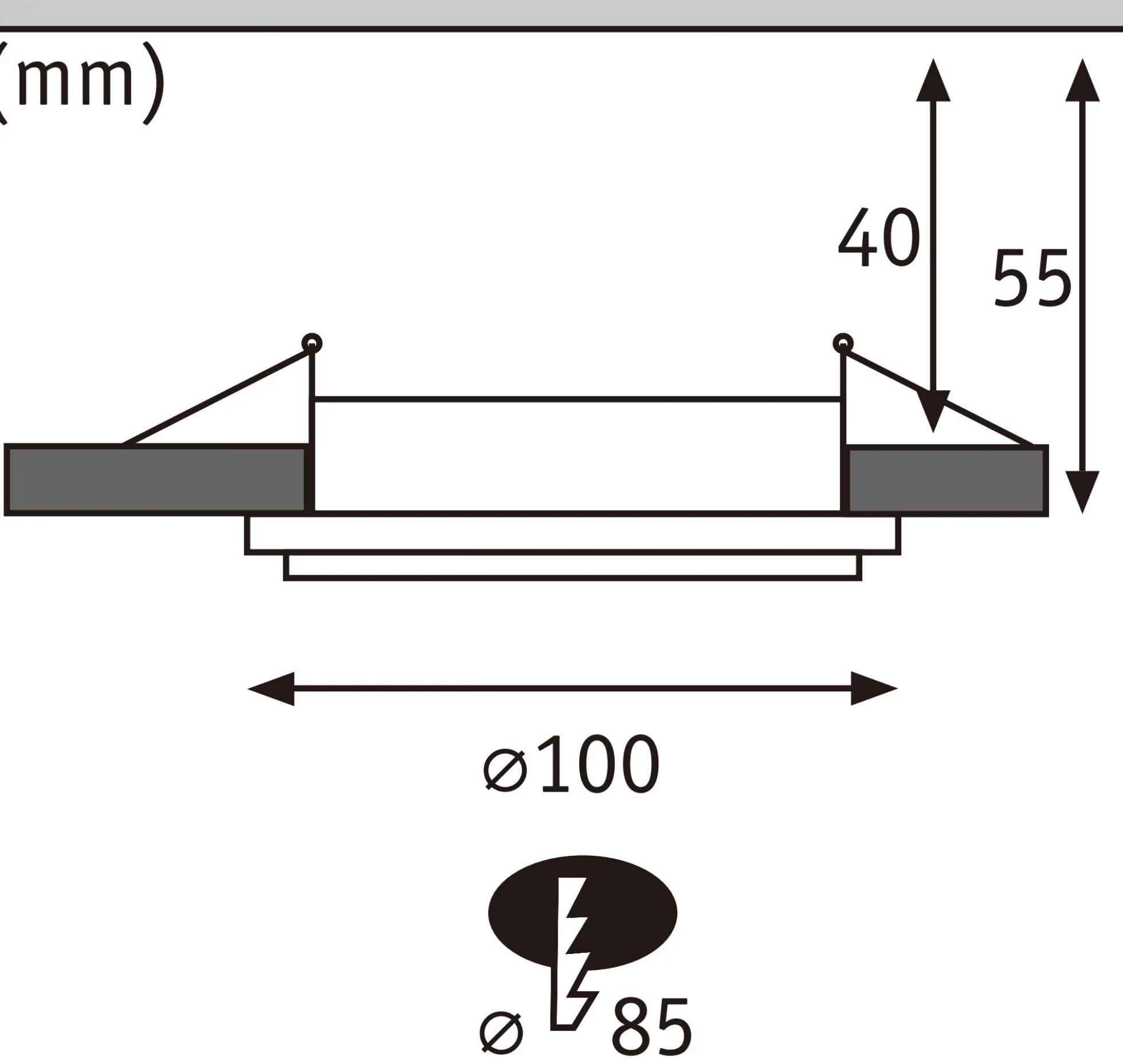 LED Einbauleuchte - Sormus 3er-Set